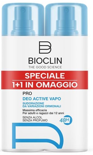 BIOCLIN DEODORANTE PRO ACT VAPO SENZA PARABENI 2 PEZZI 100 ML BIPACK - Farmacia Bartoli
