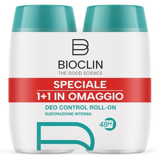 BIOCLIN DEODORANTE CONTROL ROLL-ON NUOVA FORMULA 2 PEZZI 100 ML BIPACK - Farmacia Bartoli