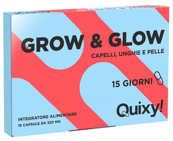 QUIXY FARMACIA GROW & GLOW-CAPELLI UNGHIE 15 CAPSULE - Farmacia Bartoli