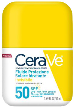 CERAVE FLUIDO PROTEZIONE SOLARE IDRATANTE INVISIBILE SPF50 50 ML - Farmacia Bartoli