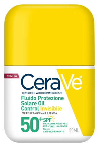 CERAVE FLUIDO PROTEZIONE SOLARE OIL CONTROL INVISIBILE SPF50+ 50 ML - Farmacia Bartoli