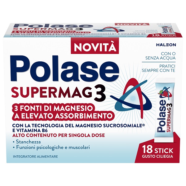 POLASE SUPERMAG3 18 STICK DA 2 G GUSTO CILIEGIA - Farmacia Bartoli
