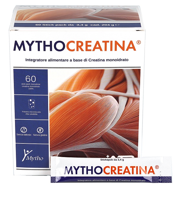 MYTHOCREATINA 60 STICK PACK SENZA GLUTINE SENZA LATTOSIO - Farmacia Bartoli