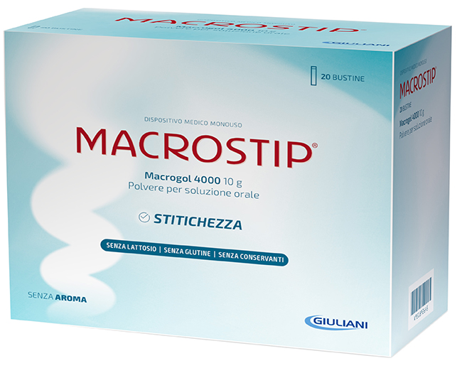 MACROSTIP 20 BUSTINE 10 G SENZA GLUTINE SENZA LATTOSIO - Farmacia Bartoli
