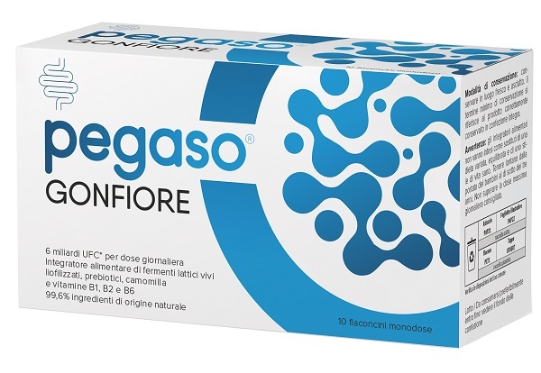 PEGASO GONFIORE 10 FLACONCINI DA 10 ML SENZA GLUTINE NATURALMENTE PRIVO DI LATTOSIO - Farmacia Bartoli