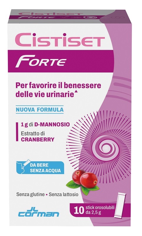 CISTISET FORTE 10 STICK OROSOLUBILI 2,5 G SENZA GLUTINE SENZA LATTOSIO - Farmacia Bartoli