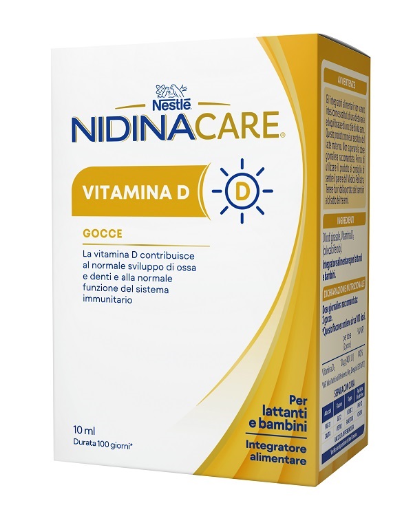 NIDINACARE VITAMINA D 10 ML - Farmacia Bartoli