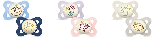 MAM SUCCHIETTO ORIGINAL NIGHT 2-6 MESI SILICONE 2 PEZZI - Farmacia Bartoli