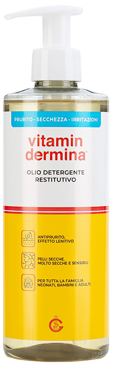 VITAMINDERMINA OLIO DETERGENTE RESTITUTIVO 500 ML PREZZO SPECIALE - Farmacia Bartoli