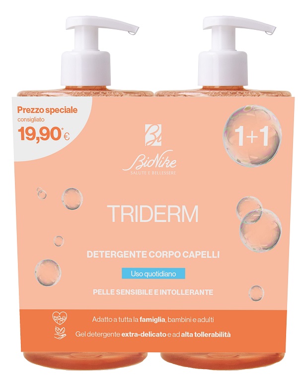 TRIDERM BIPACK DETERGENTE CORPO CAPELLI 750 ML - Farmacia Bartoli