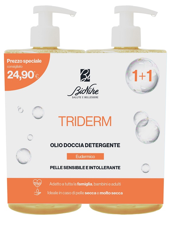 TRIDERM BIPACK OLIO DOCCIA DETERGENTE 750 ML - Farmacia Bartoli