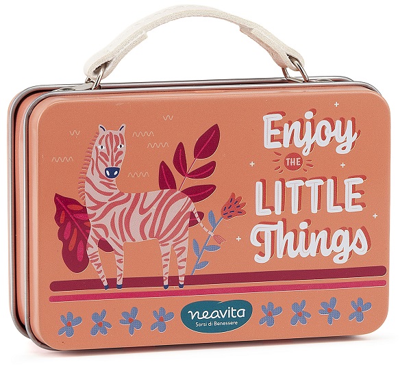 NEAVITA 4 FILTROSCRIGNO TISANA GIOIA DI VITA IN VALIGETTA ARANCIONE ZEBRA PENSIERI BELLI 4 FILTRI X 2,5 G - Farmacia Bartoli