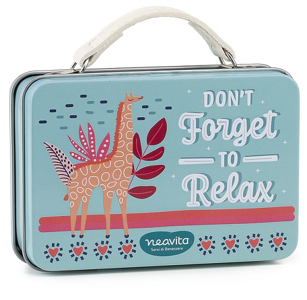 NEAVITA 4 FILTROSCRIGNO TISANA RELAX VALIGETTA AZZURRA GIRAFFA PENSIERI BELLI 4 FILTRI X 2,5 G - Farmacia Bartoli