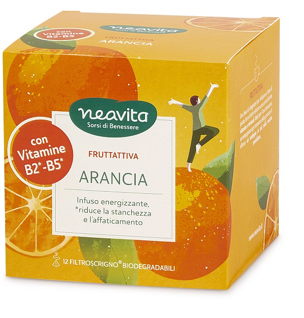 NEAVITA FILTROSCRIGNO FRUTTATTIVA ARANCIA E VITAMINE B2 E B5 - Farmacia Bartoli