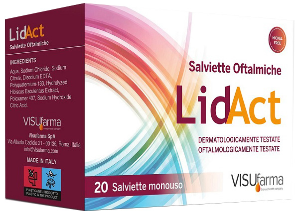 LIDACT SALVIETTE OFTALMICHE PERIOCULARI MONOUSO 20 PEZZI - Farmacia Bartoli
