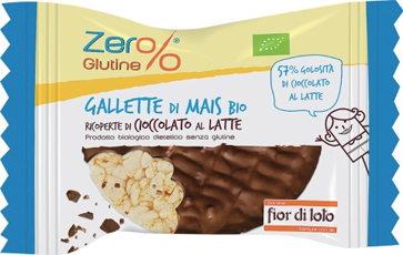 ZER% GLUTINE GALLETTE MAIS RICOPERTE DI CIOCCOLATO AL LATTE BIO 32 G - Farmacia Bartoli