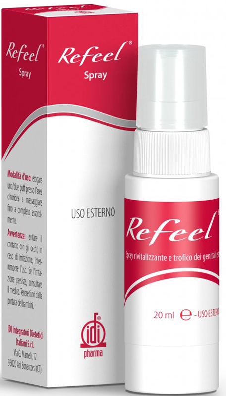 REFEEL SPRAY RIVITALIZZANTE E TROFICO DEI GENITALI ESTERNI FEMMINILI 20 ML - Farmacia Bartoli