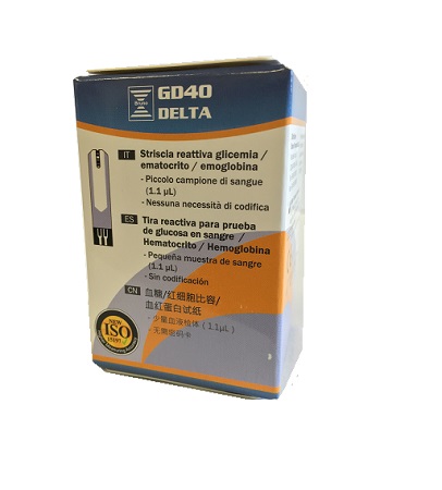 STRISCE MISURAZIONE GLICEMIA BRUNO GD40 DELTA 25 PEZZI - Farmacia Bartoli