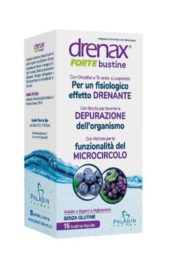 DRENAX FORTE MIRTILLO E UVA 15 BUSTINE - Farmacia Bartoli