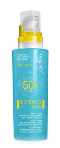 DEFENCE SUN 50+ LATTE FLUIDO PROTEZIONE MOLTO ALTA 125 ML - Farmacia Bartoli