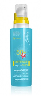 DEFENCE SUN 50+ BABY&KID LATTE FLUIDO PROTEZIONE MOLTO ALTA 125 ML - Farmacia Bartoli