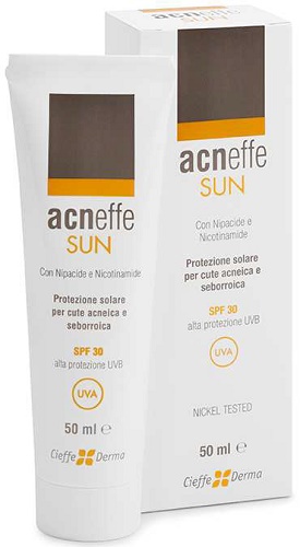 ACNEFFE SUN SPF 30 ALTA PROTEZIONE UVB PER CUTE ACNEICA E SEBORROICA 50 ML - Farmacia Bartoli