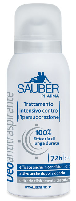 SAUBER ANTITRASPIRANTE 72 ORE SPRAY - Farmacia Bartoli