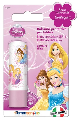 FARMASANKIDS BALSAMO LABBRA PRINCIPESSE SPF 15 ZUCCHERO FILATO - Farmacia Bartoli