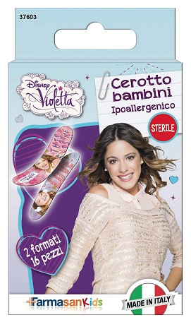 FARMASANKIDS CEROTTO BAMBINO IPOALLERGENICO VIOLETTA  16 PEZZI - Farmacia Bartoli