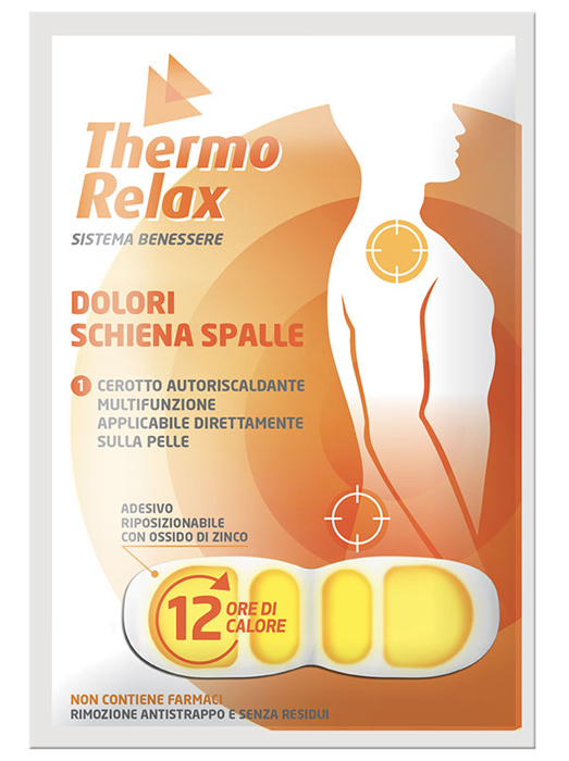 THERMORELAX CEROTTO AUTORISCALDANTE DOLORE SCHIENA/SPALLE 1 PEZZO - Farmacia Bartoli