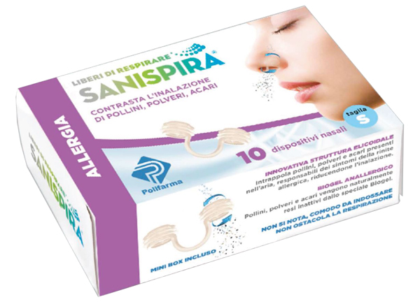 SANISPIRA ALLERGIA DISPOSITIVO NASALE 10 PEZZI TAGLIA M - Farmacia Bartoli