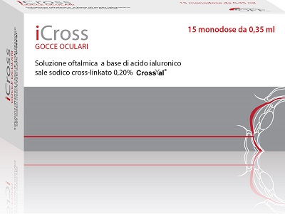ICROSS SOLUZIONE OFTALMICA ACIDO IALURONICO CROSS-LINKATO 0,2% 15 MONODOSI DA 0,35 ML - Farmacia Bartoli