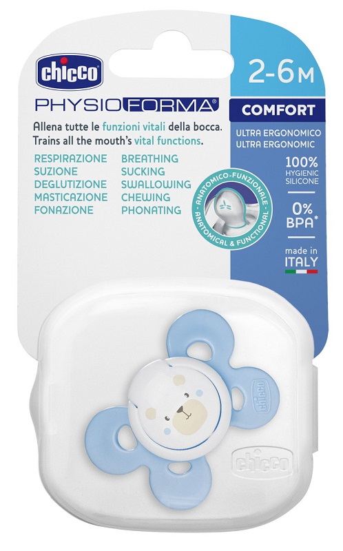 CHICCO SUCCHIETTO COMFORT BOY IN SILICONE 2-6 MESI 1 PEZZO - Farmacia Bartoli