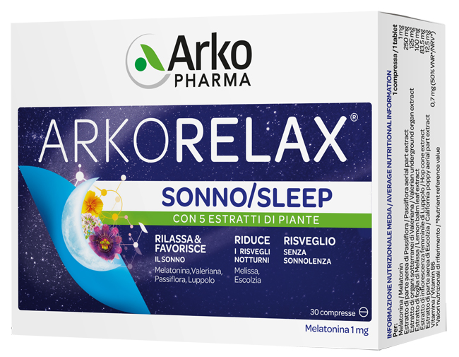 ARKORELAX SONNO 30 COMPRESSE - Farmacia Bartoli