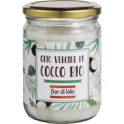 FIOR DI LOTO OLIO VERGINE DI COCCO BIO 450 ML - Farmacia Bartoli