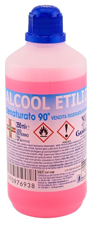 ALCOOL ETILICO DENATURATO 90 GRADI 250 ML - Farmacia Bartoli