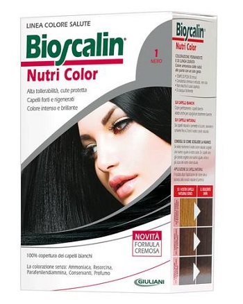 BIOSCALIN NUTRI COLOR 1 NERO SINCROB 124 ML - Farmacia Bartoli