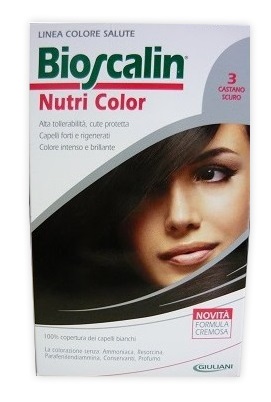 BIOSCALIN NUTRI COLOR 3 CASTANO SCURO SINCROB 124 ML - Farmacia Bartoli