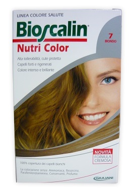 BIOSCALIN NUTRI COLOR 7 BIONDO SINCROB 124 ML - Farmacia Bartoli