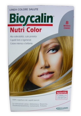 BIOSCALIN NUTRI COLOR 8 BIONDO CHIARO SINCROB 124 ML - Farmacia Bartoli