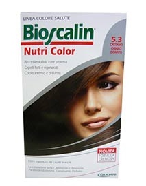 BIOSCALIN NUTRI COLOR 5,3 CASTANO CHIARO DORATO SINCROB 124 ML - Farmacia Bartoli