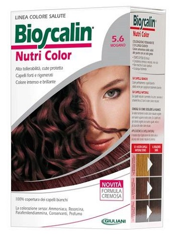 BIOSCALIN NUTRI COLOR 5,6 MOGANO SINCROB 124 ML - Farmacia Bartoli