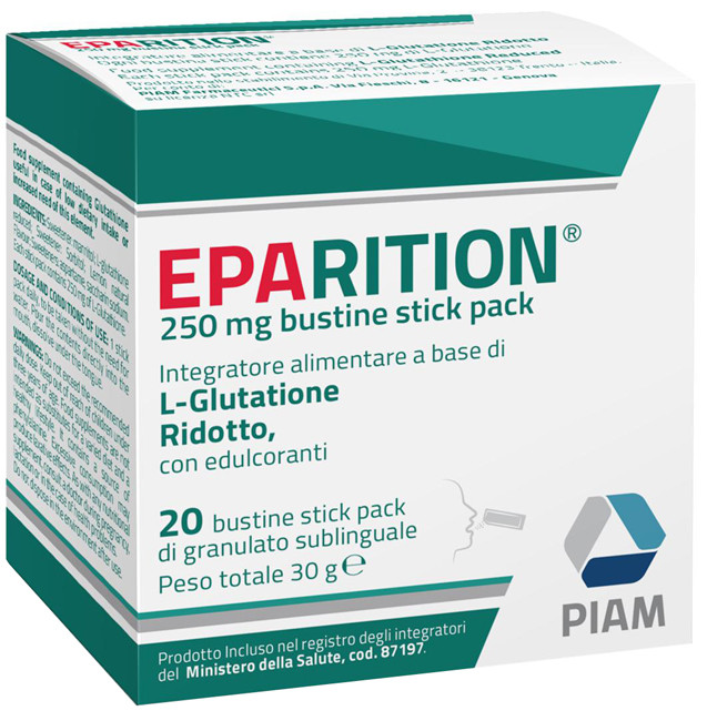 EPARITION 20 BUSTINE STICK PACK DA 250 MG DI GRANULATO SUBLINGUALE - Farmacia Bartoli