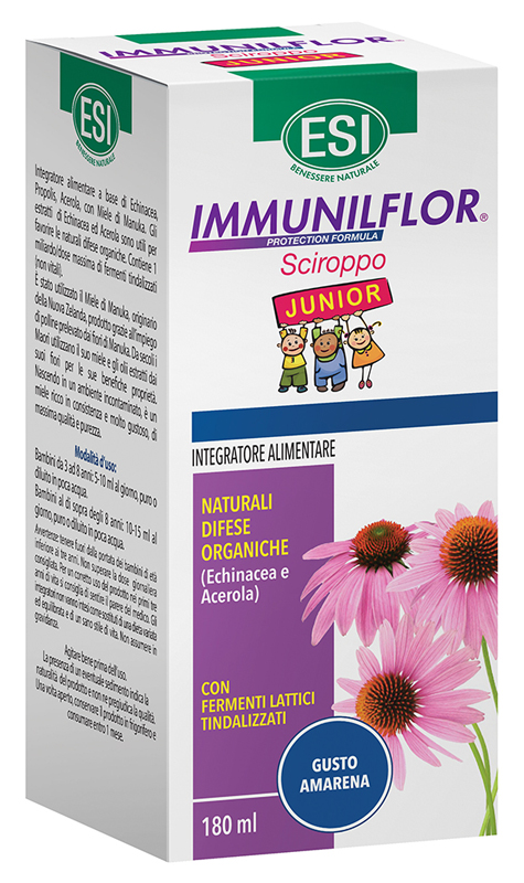 ESI IMMUNILFLOR SCIROPPO JUNIOR 180 ML - Farmacia Bartoli