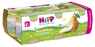 HIPP BIO OMOGENEIZZATO PERA WILLIAMS 6X80 G - Farmacia Bartoli