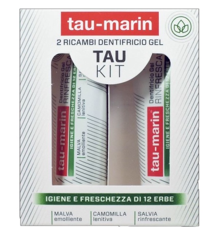 TAU MARIN DENTIFRICIO RINFRESCANTE RICARICA TAU KIT 2X20ML - Farmacia Bartoli