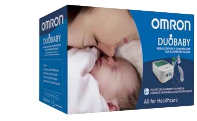 NEBULIZZATORE OMRON DUO BABY CON ASPIRATORE NASALE - Farmacia Bartoli