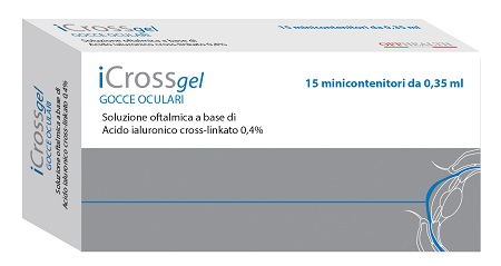 ICROSS GEL GOCCE OCULARI ACIDO IALURONICO CROSS-LINKATO 0,4% 15 MONODOSE DA 0,35 ML - Farmacia Bartoli