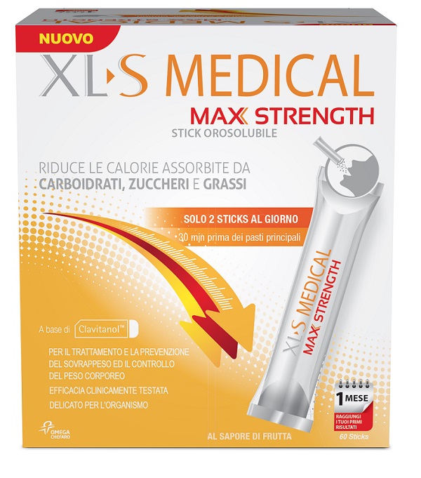 XLS MEDICAL MAX STRENGTH 60 STICK OROSOLUBILI - Farmacia Bartoli