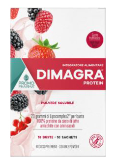 DIMAGRA PROTEIN RED FRUIT 10 BUSTE - Farmacia Bartoli